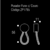 PUXADOR PARA MÓVEL PONTO FUNE CROMADO C/ ESPIA - ZEN DESIGN - Image 2