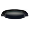 PUXADOR ITALY COLONIAL CONCHA 222 96MM PRETO