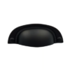 PUXADOR ITALY COLONIAL CONCHA 222 64MM PRETO